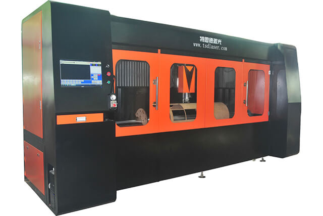 Máquina de corte rotativo CNC de cabezal único TSD-RC300